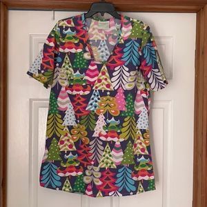 Lolly Wolly Doodle Christmas top made in US Cotton